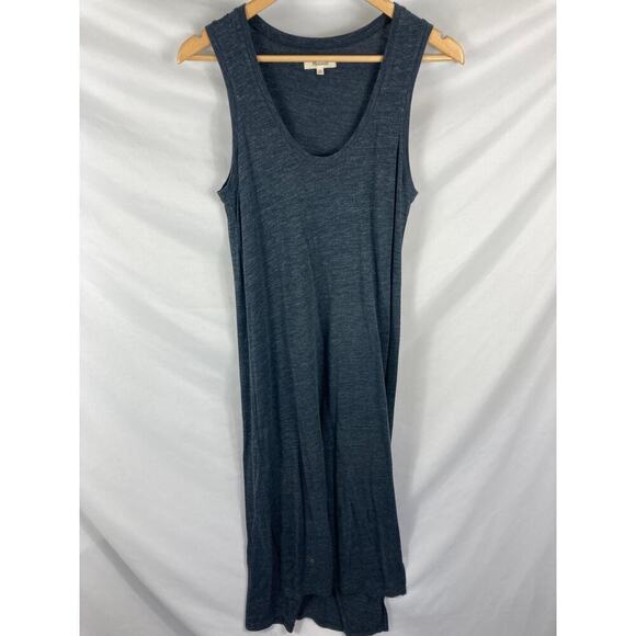 Madewell Jersey Tank Midi Dress in Heather Indigo Size Small - Picture 5 of 7